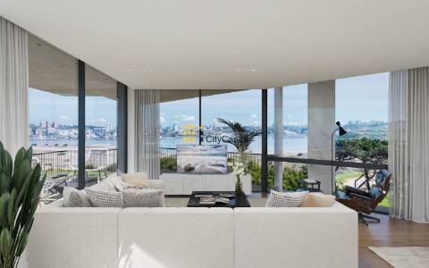 Penthouse T5 c/ Terraço| Novo | Vistas Panorâmicas Rio Douro e Mar