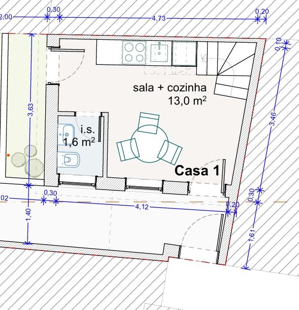 Casa T1 c/ Mezzanino Recuperada na Lavandeira, Oliveira do Douro