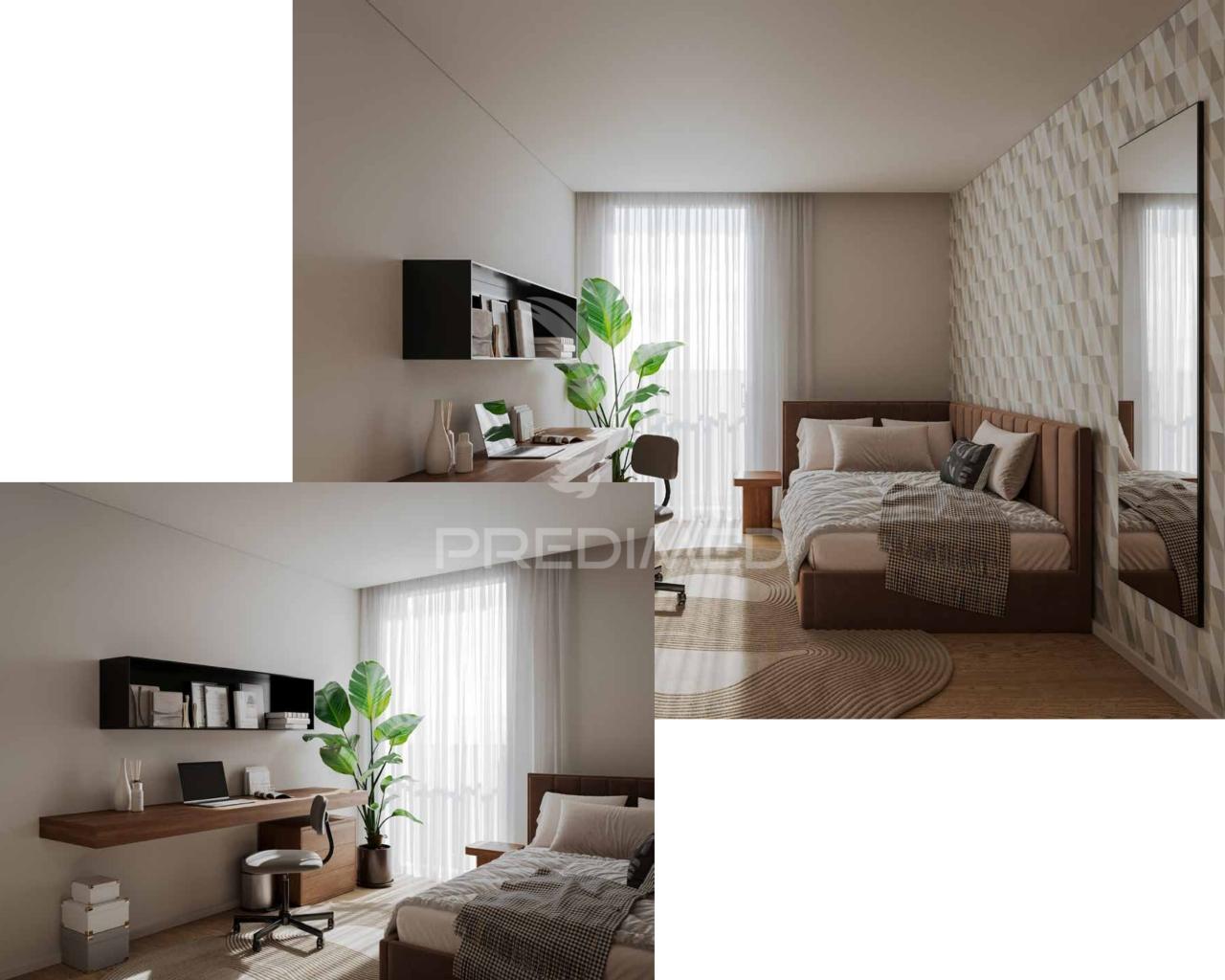 Apartamento t1+1 com varanda e lugar de garagem na prelada