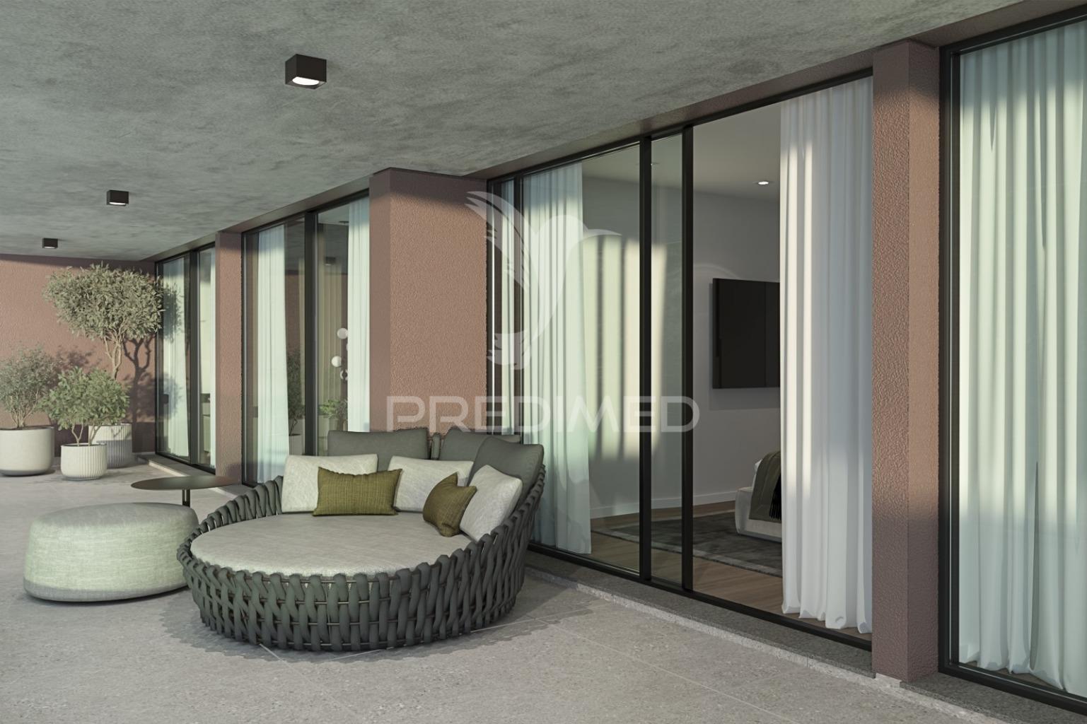 Apartamento t1 com varanda com vista mar