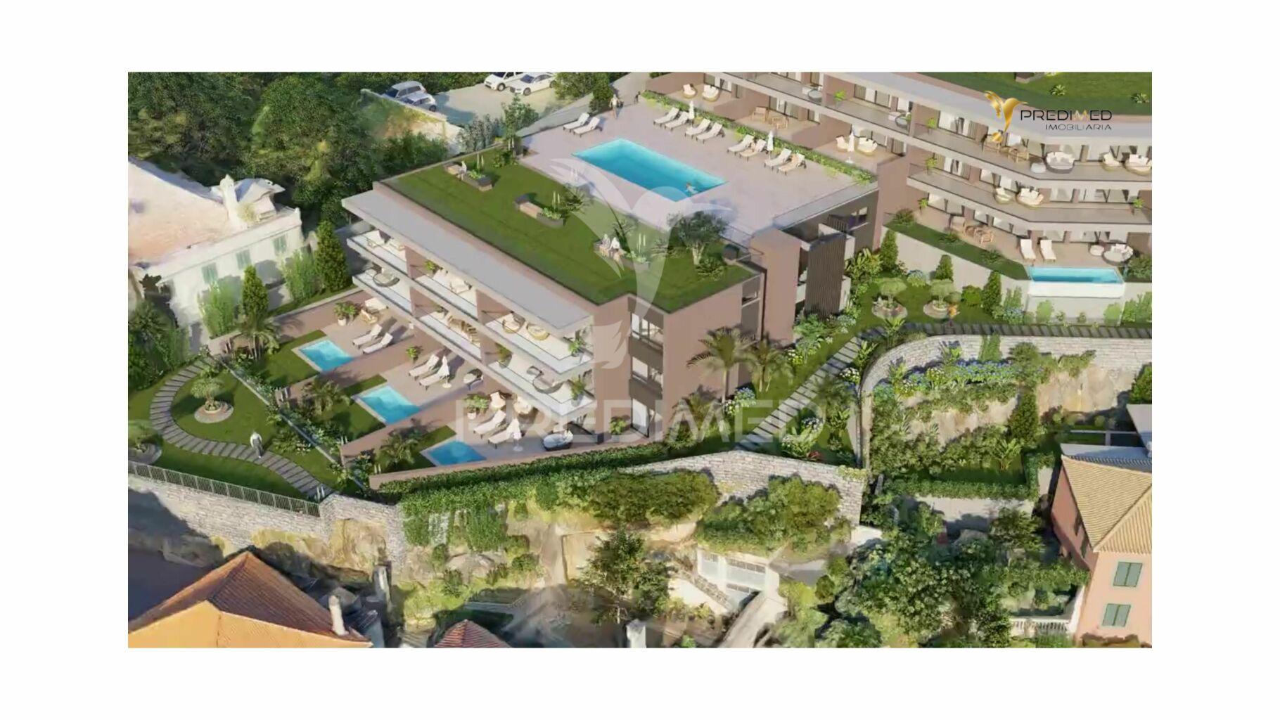 Apartamento t1 à venda com varanda e vista mar no funchal