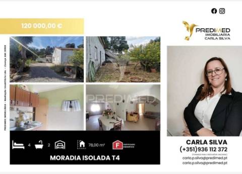Moradia t4 isolada com terreno