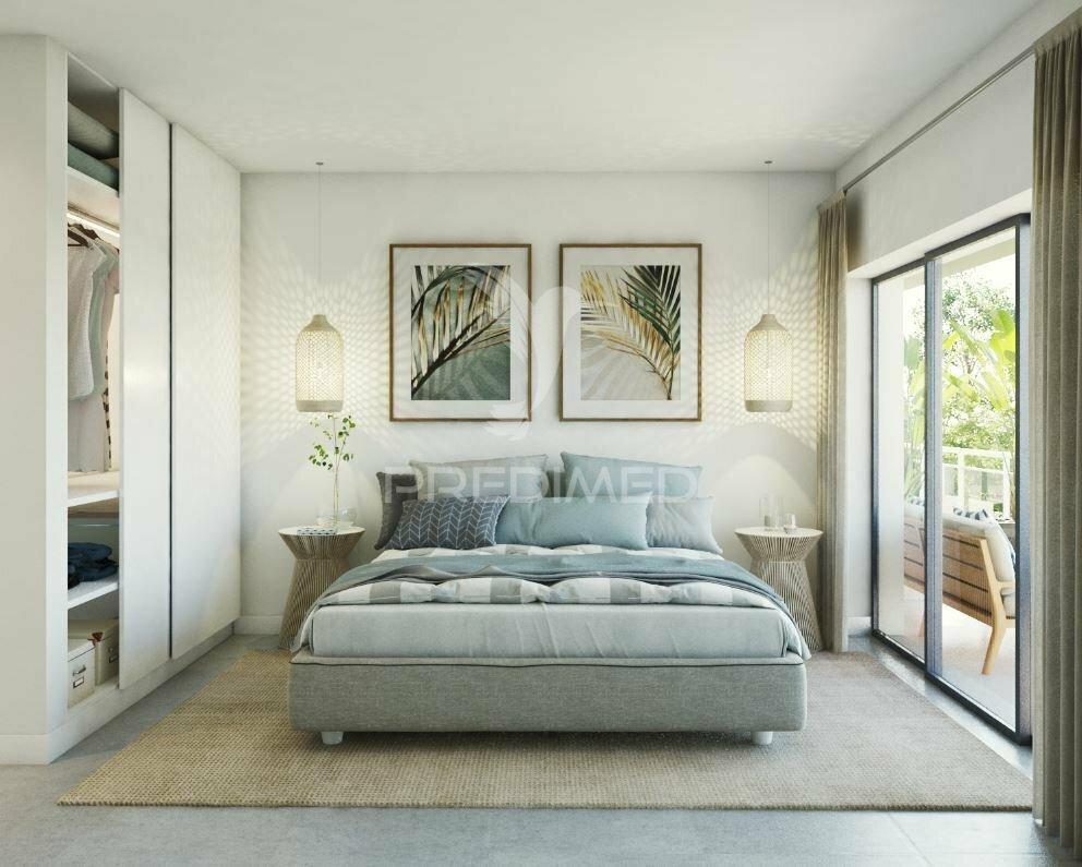 Apartamento t1 novo, piscina, garagem, a 200 metros da praia da rocha