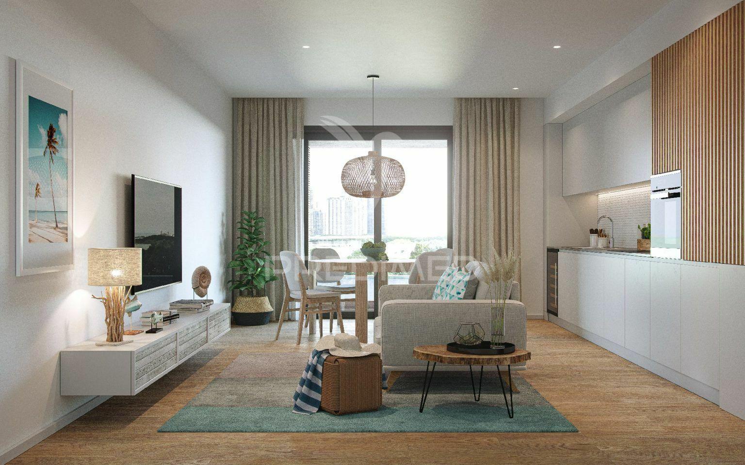 últimos!!apartamento t2 de luxo c/piscina e a 200m da praia