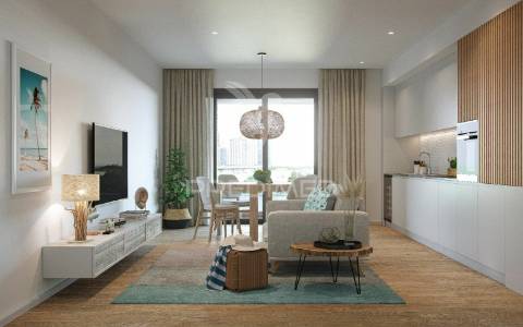 últimos!!apartamento t2 de luxo c/piscina e a 200m da praia