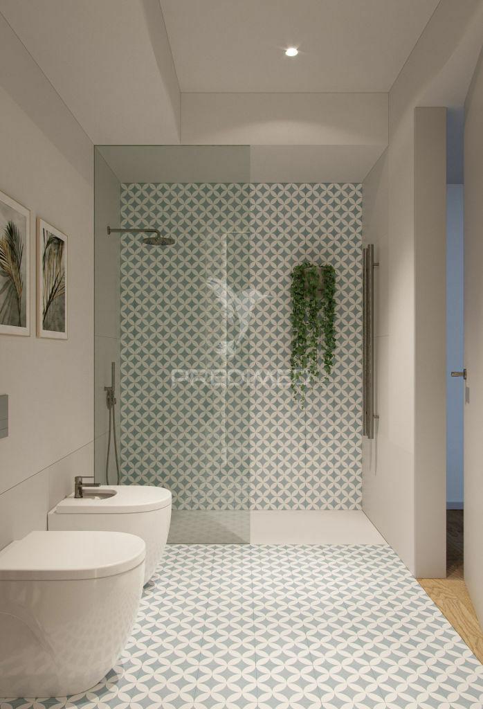 últimos!!apartamento t2 de luxo c/piscina e a 200m da praia