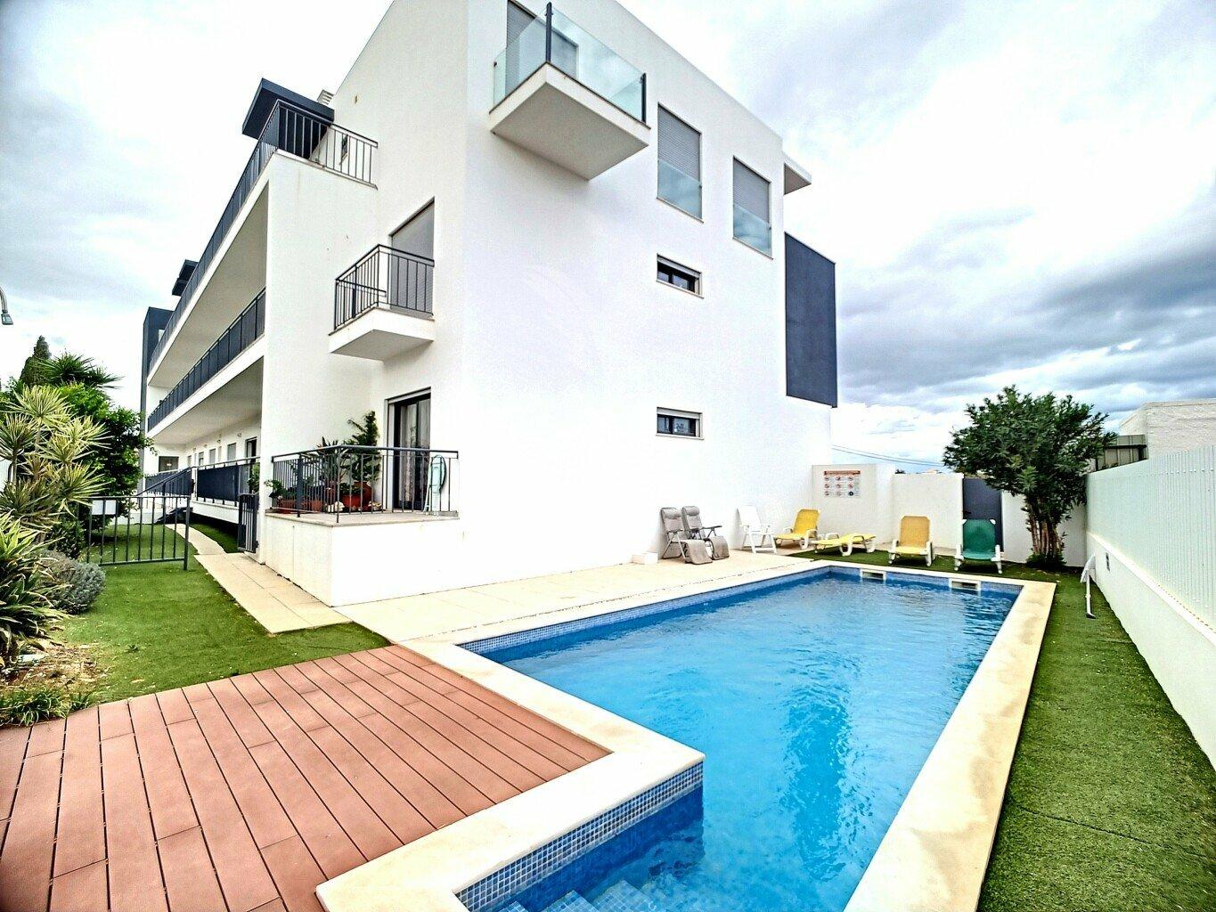 Apartamento t2 - condomínio c/piscina em cabanas de tavira
