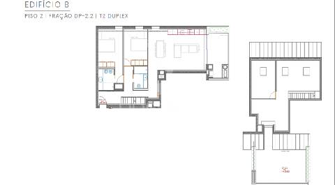 Apartamento t2duplex cond. privado (novo) - apulia ( esposende)