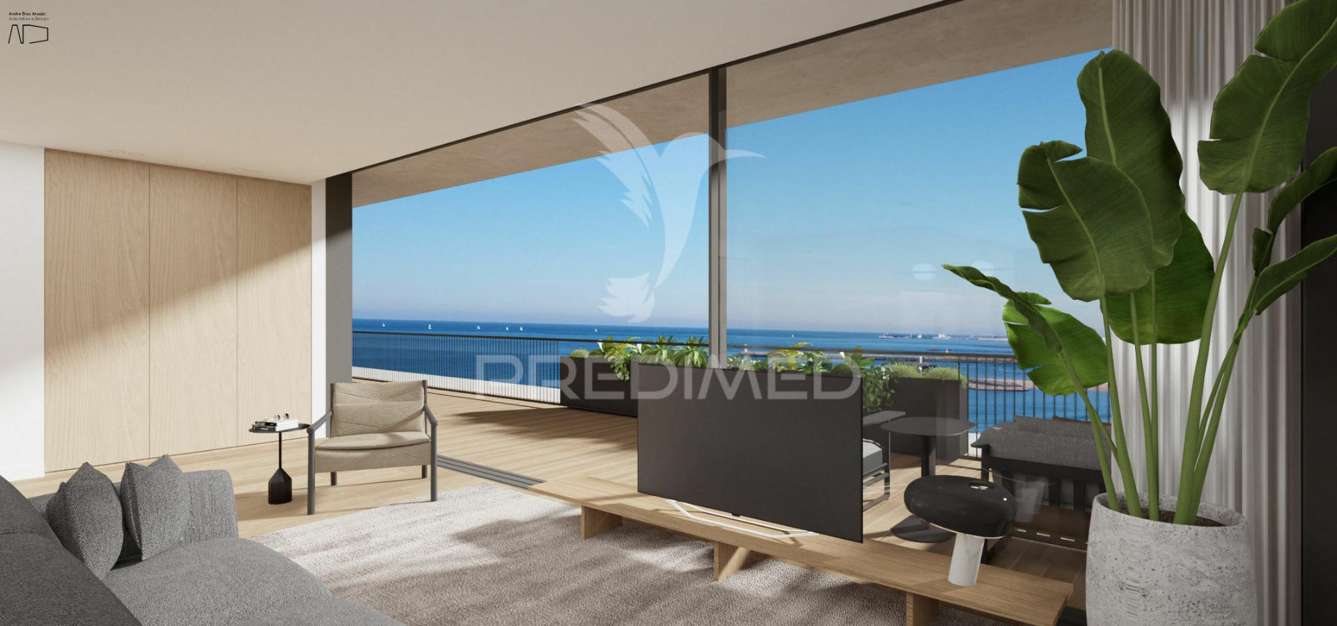 Apartamento t4 novo c/ vistas de rio, vila nova de gaia