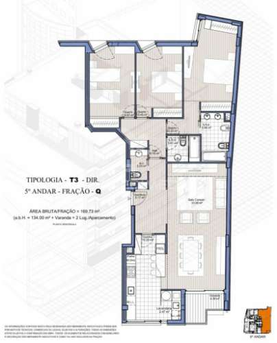 T3 com 2l/garagem e arrumos, maia