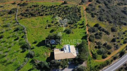 Moradia térrea t3 com anexo t1 inserida em 6.060m2 de terreno