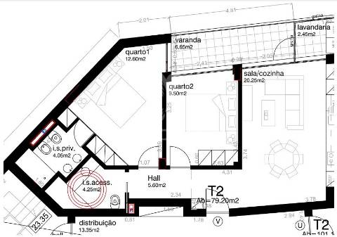 Apartamento t2 em construção