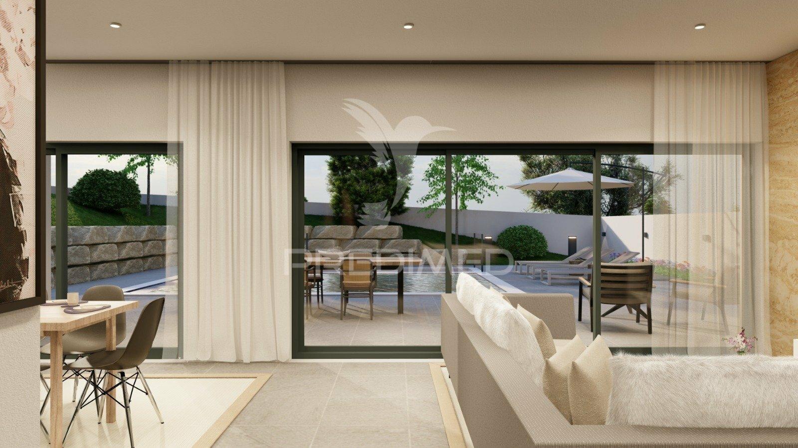 Moradias patâ deluxe - t3 com piscina e garagem