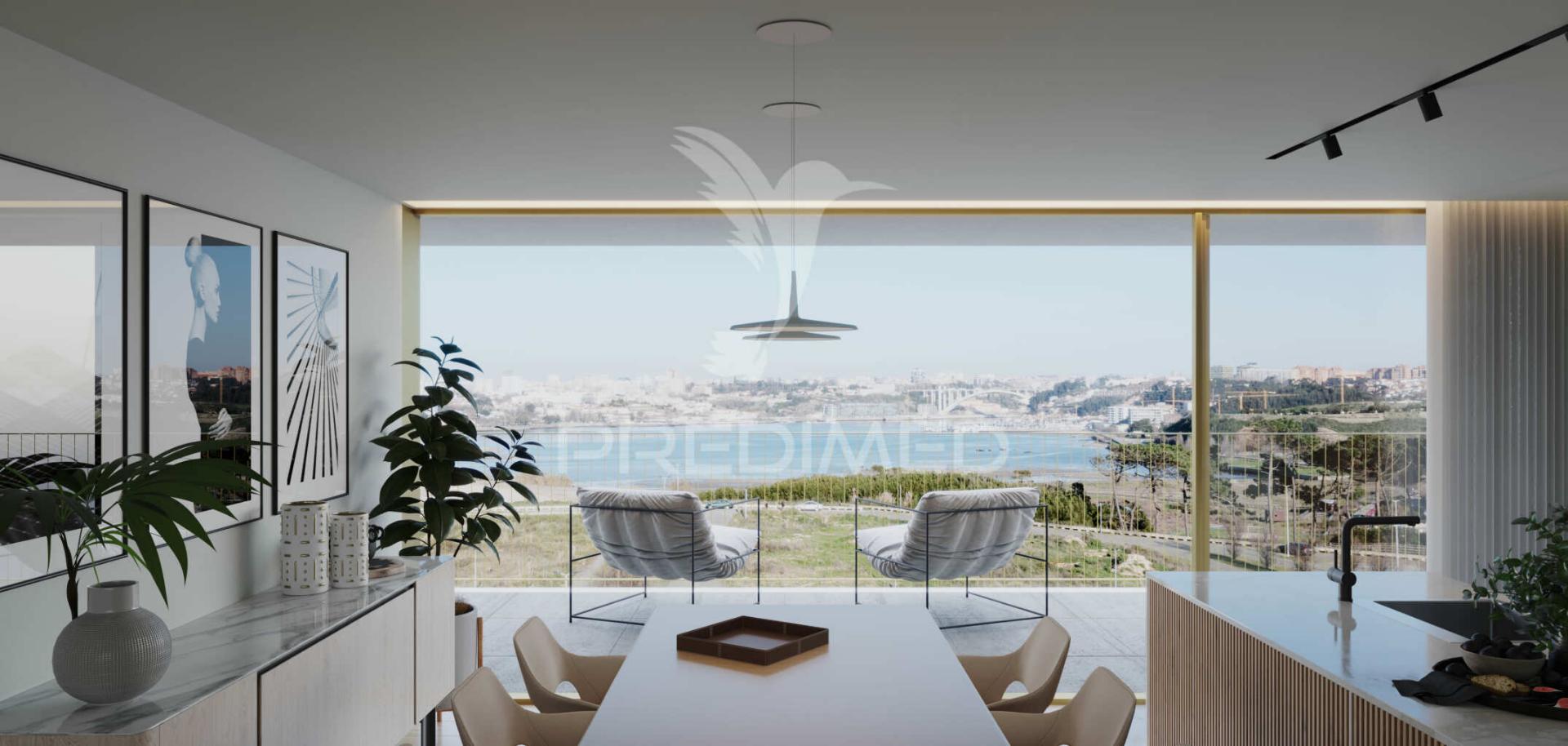 Apartamento t3 novo, com vista mar, vila nova de gaia