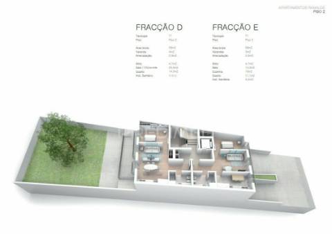 Apartamento t1 em ramalde - porto