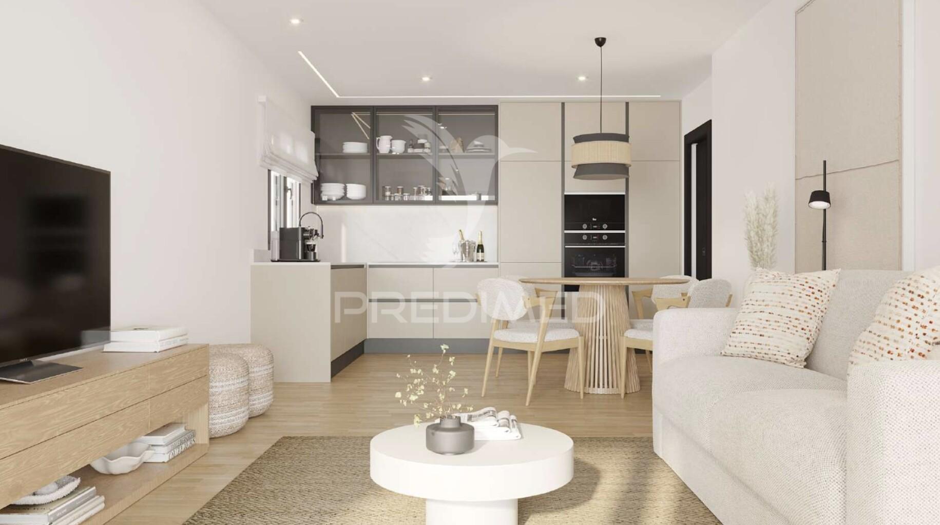 Apartamento t2 a estrear nos olhos de água, albufeira