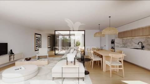 Apartamento t2, terraço, jardim, lugar de garagem, paranhos