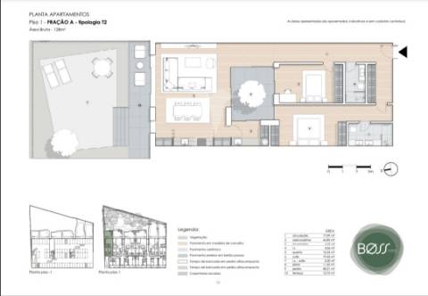 Apartamento t2, terraço, jardim, lugar de garagem, paranhos