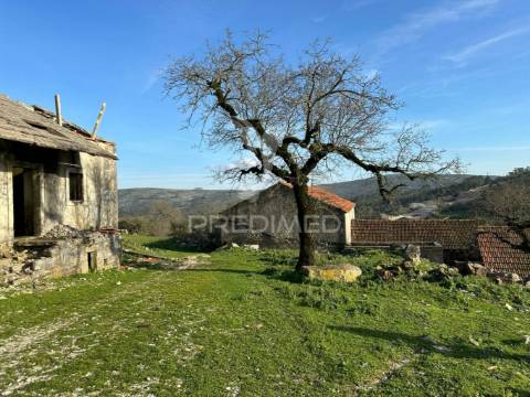 Ruína inserida em  terreno rústico e urbano na portela do pereiro