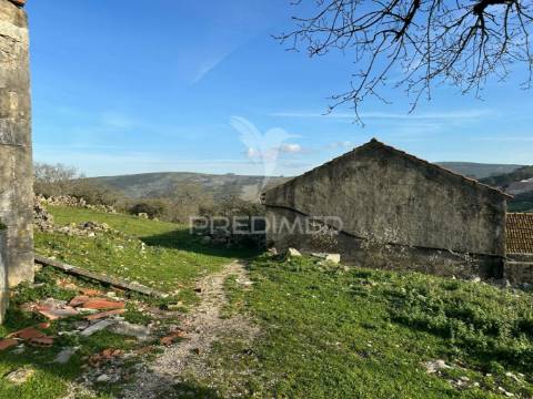 Ruína inserida em  terreno rústico e urbano na portela do pereiro
