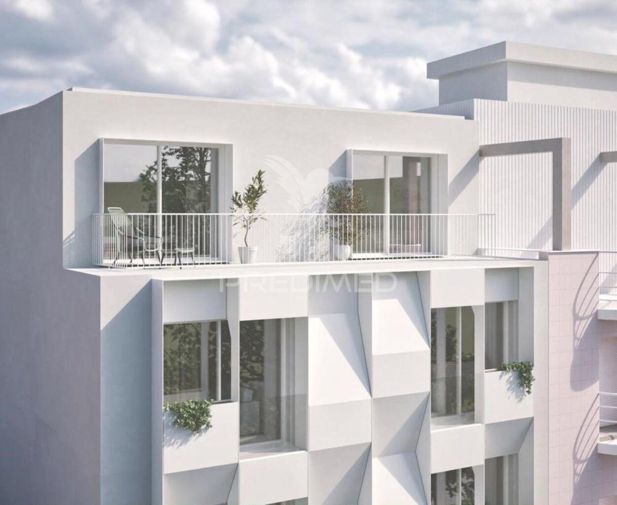 Apartamento t3 duplex na cobertura com varanda  em leça da palmeira
