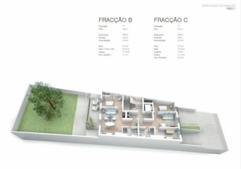 Apartamento t1 em ramalde - porto