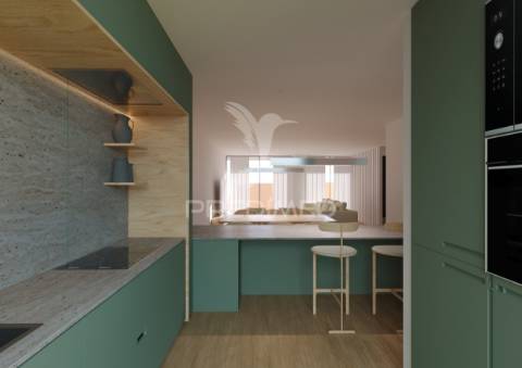 Moradia germinada em inicio de construção com vista de mar em labruge- vila do conde