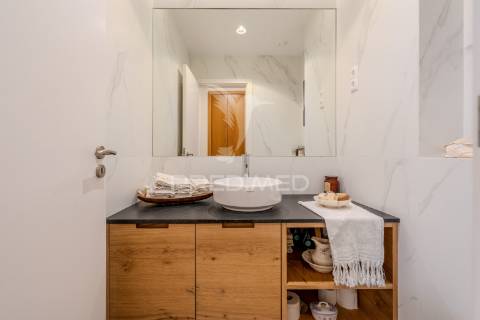Apartamento t3 para arrendamento i condomínio villa restelo, com jardim e piscina no restelo/belém