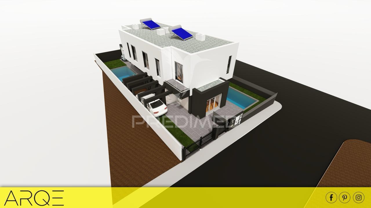 Moradia geminada t3 -com piscina - pinhal dos frades
