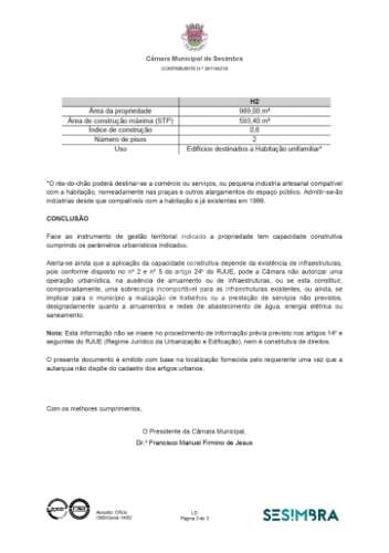 Lote para construção na quinta do conde