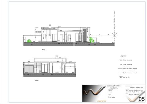 Moradia térrea e isolada t4 com 2 suítes e piscina