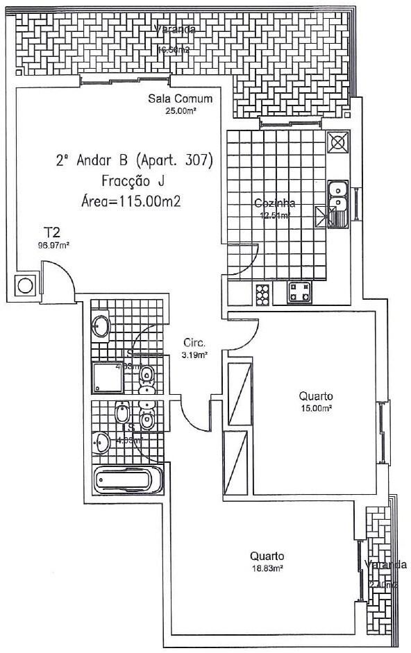 Apartamento t2 - 115 m2 - garagem piscina localização prime
