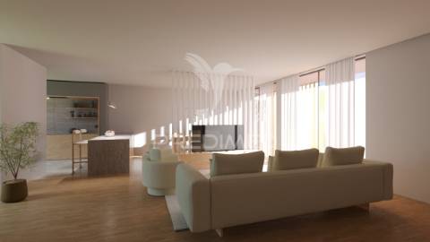 Elegante moradia contemporânea em início de construção, com 3 quartos e vistas sobre o mar!