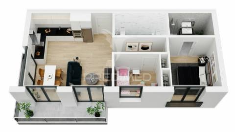 Apartamento t3 com terraço, na quinta do meio