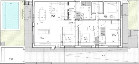 Moradia t4 térrea, com 3 suites e piscina no condomínio tower village