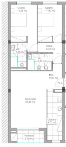 Apartamento t2 novo - andorinhas residence braga