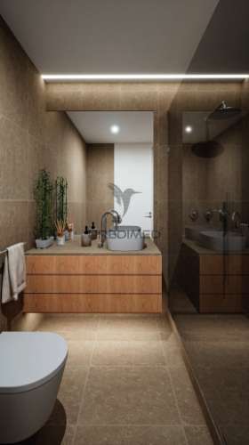 Apartamento t1 com varanda e 2 casas de banho, barrocas – aveiro