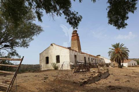 Quinta junto ao guadiana, 357ha, com ruínas com 1623m2