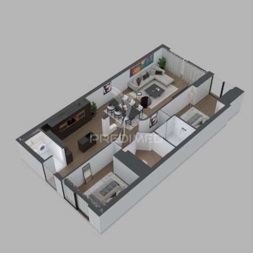 Apartamento t2+1 renovado na vila rosal, albufeira