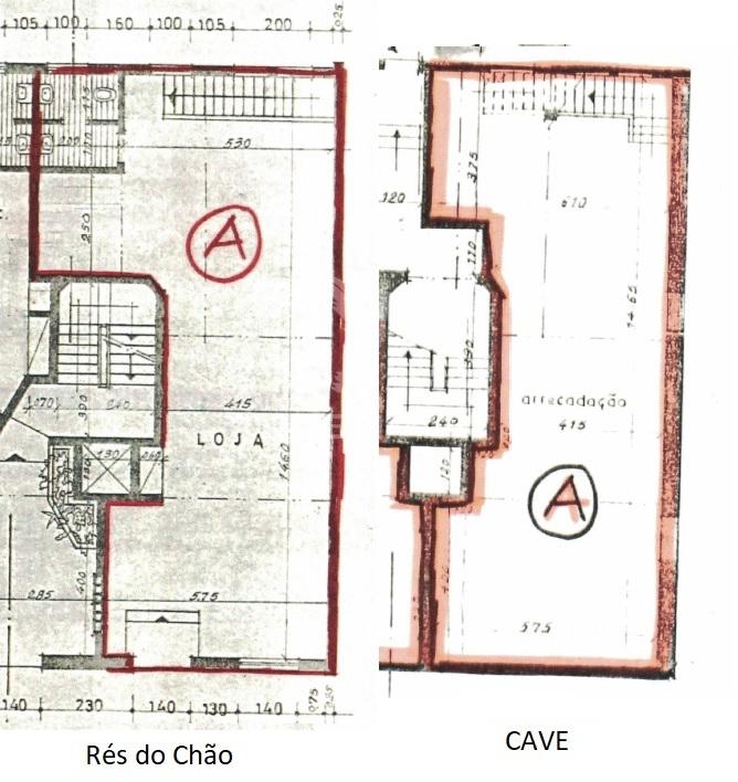 Loja no centro de loulé com dois pisos e potencial habitacional