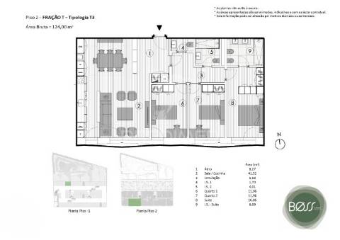 Apartamento t3 à venda no boss gardens