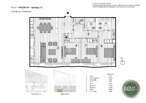 Apartamento t3 à venda no boss gardens