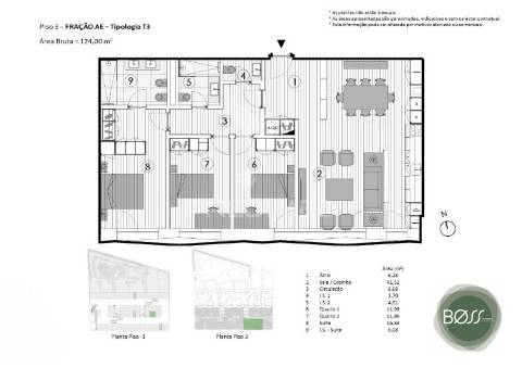 Apartamento t3 à venda no boss gardens