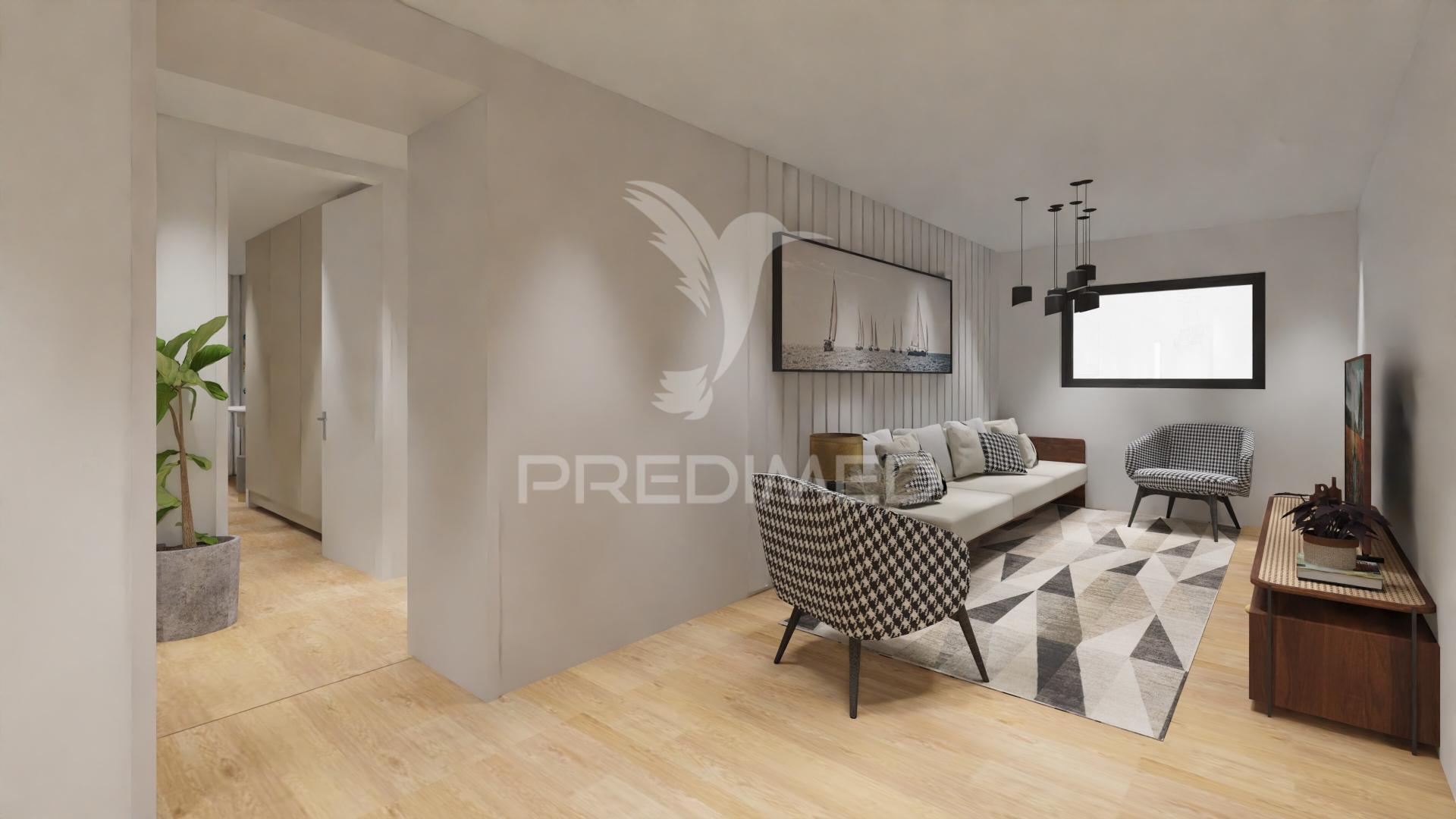 Apartamento t3 com terraço/jardim
