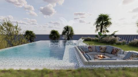 Exclusiva moradia de luxo t4 com piscina infinita e vista deslumbrante sobre o mar e o funchal