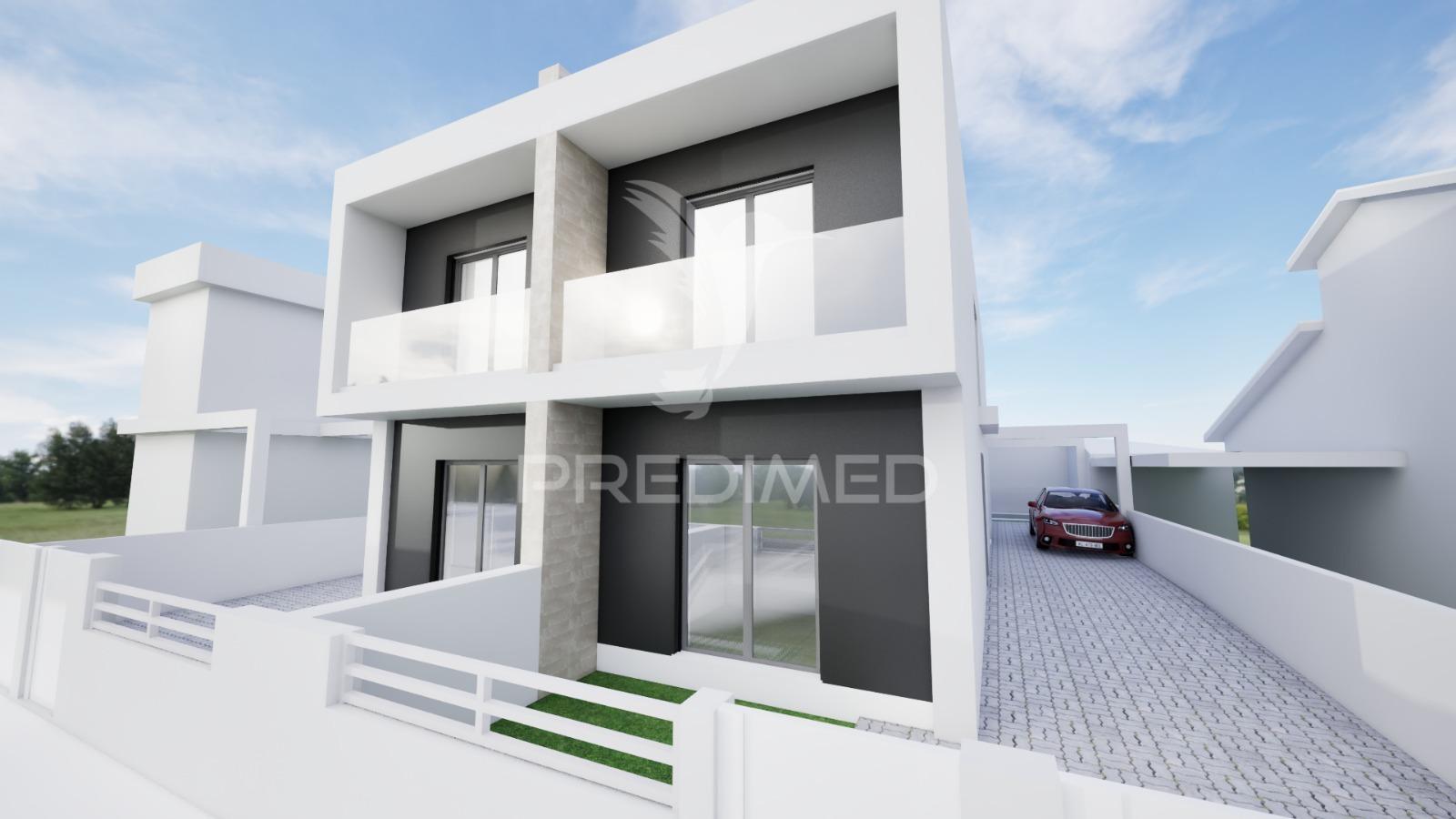 Moradia geminada t3 com piscina - fernão ferro