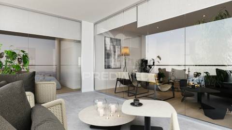 Apartamento t3 com varanda e vista mar