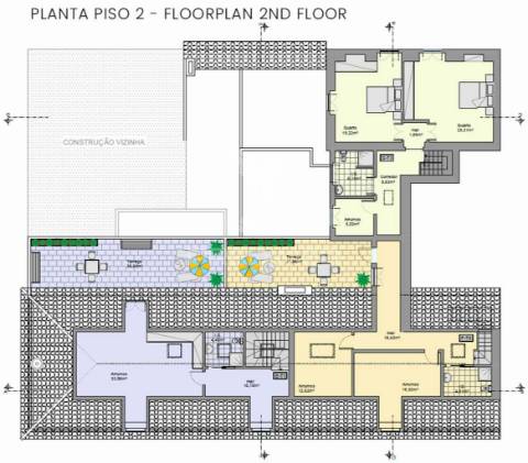 Apartamento t1 em edifício pombalino, centro, vista rio.