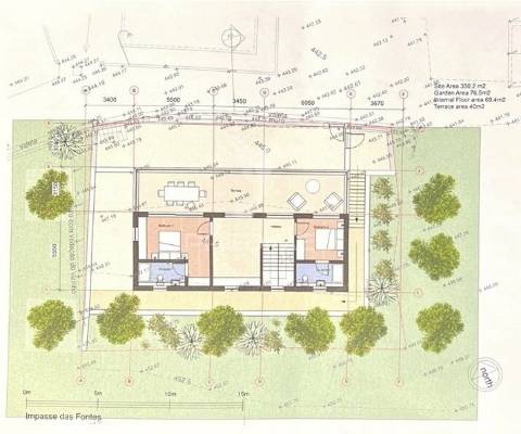 Terreno rústico, com capacidade construtiva - caniço - madeira