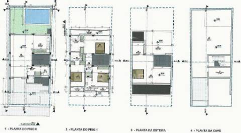 Moradia banda t4, c/piscina e cave p/parqueam. - alcochete